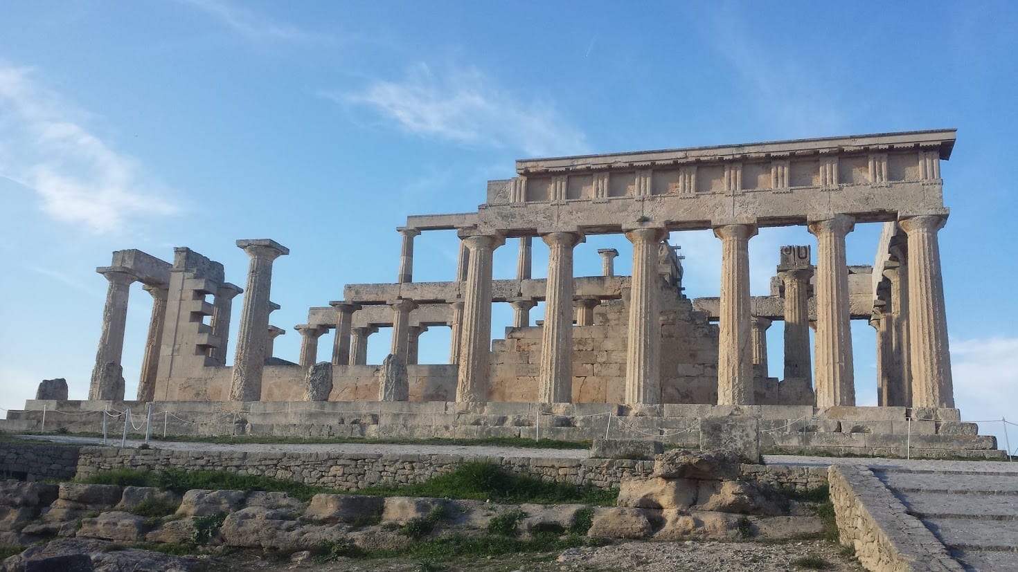 A curious fact about ancient Greece is that the Temple of Aphaia in Aegina island shown here may be part of a sacred triangle with 2 other temples in Greece.