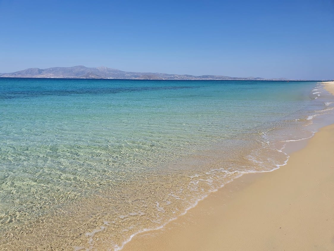 Plaka beach in Naxos