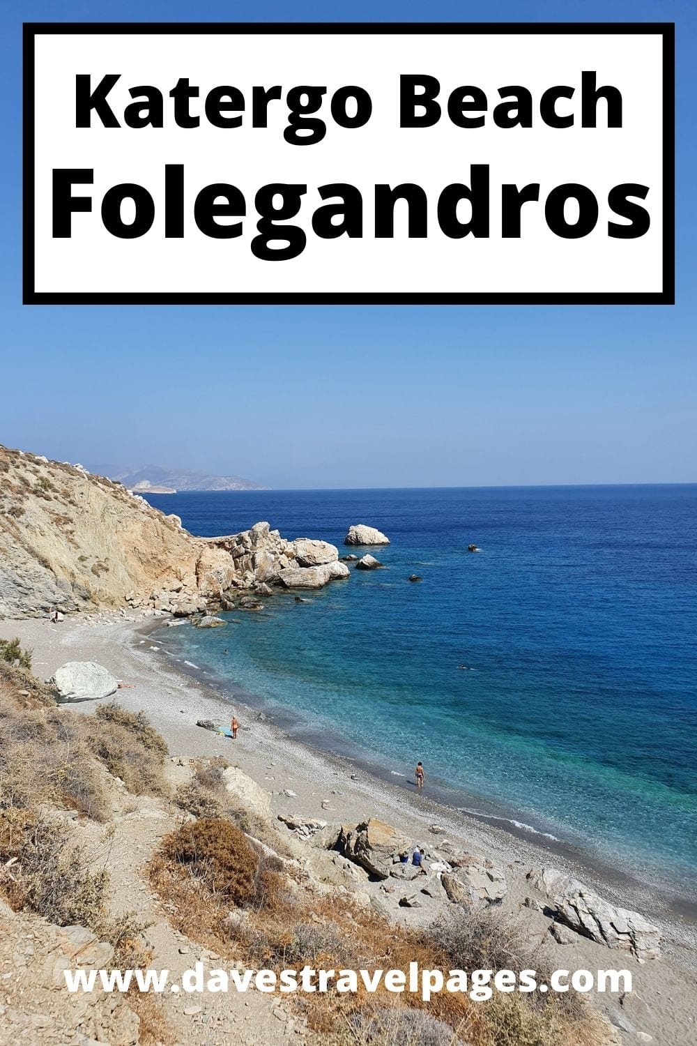 Katergo Beach Folegandros Island Greece - How to get there