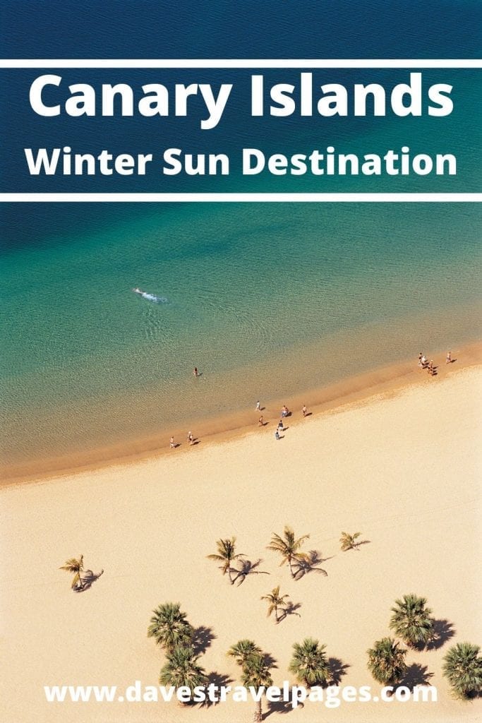 Warmest Canary Island in January and February