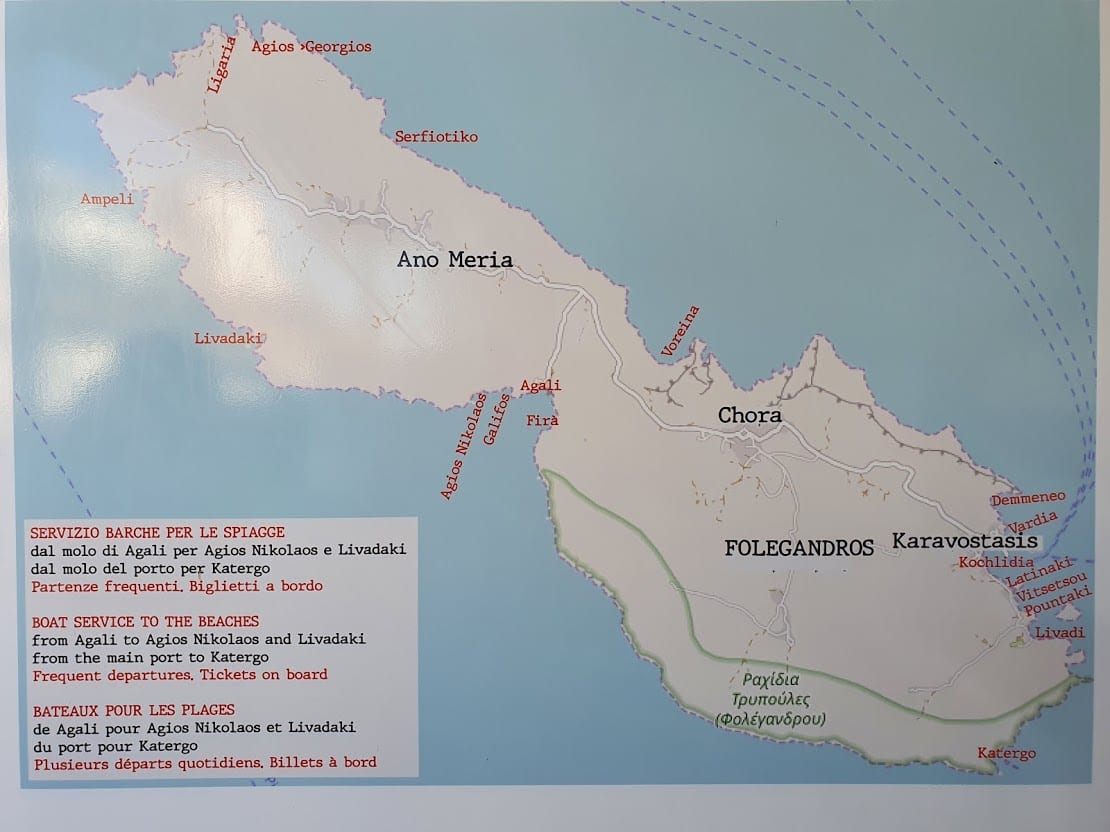 Map of Folegandros