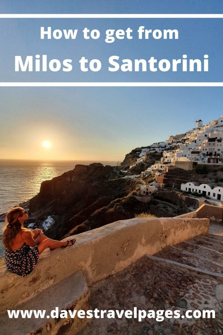 travel from milos to santorini