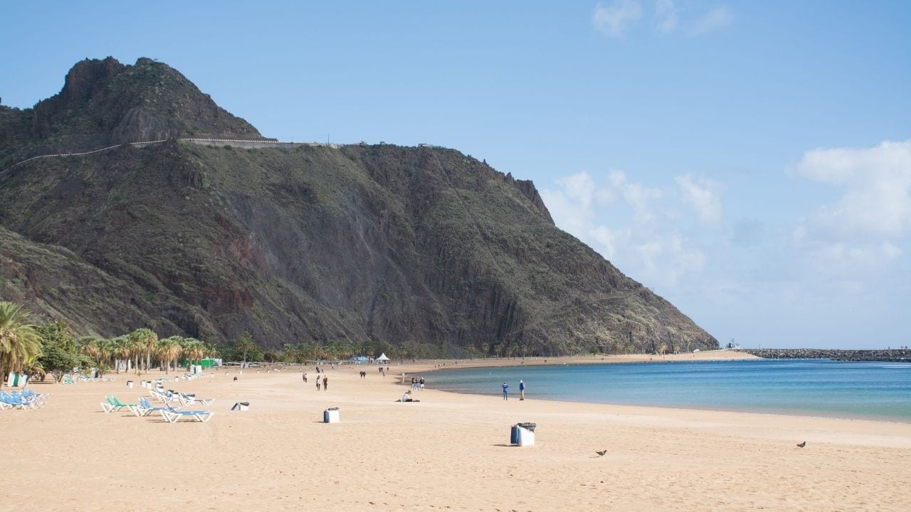 Tropical beach in Tenerife