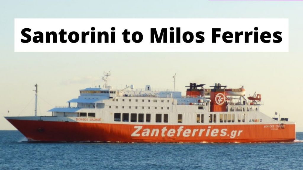 Traveling from Santorini to Milos by ferry