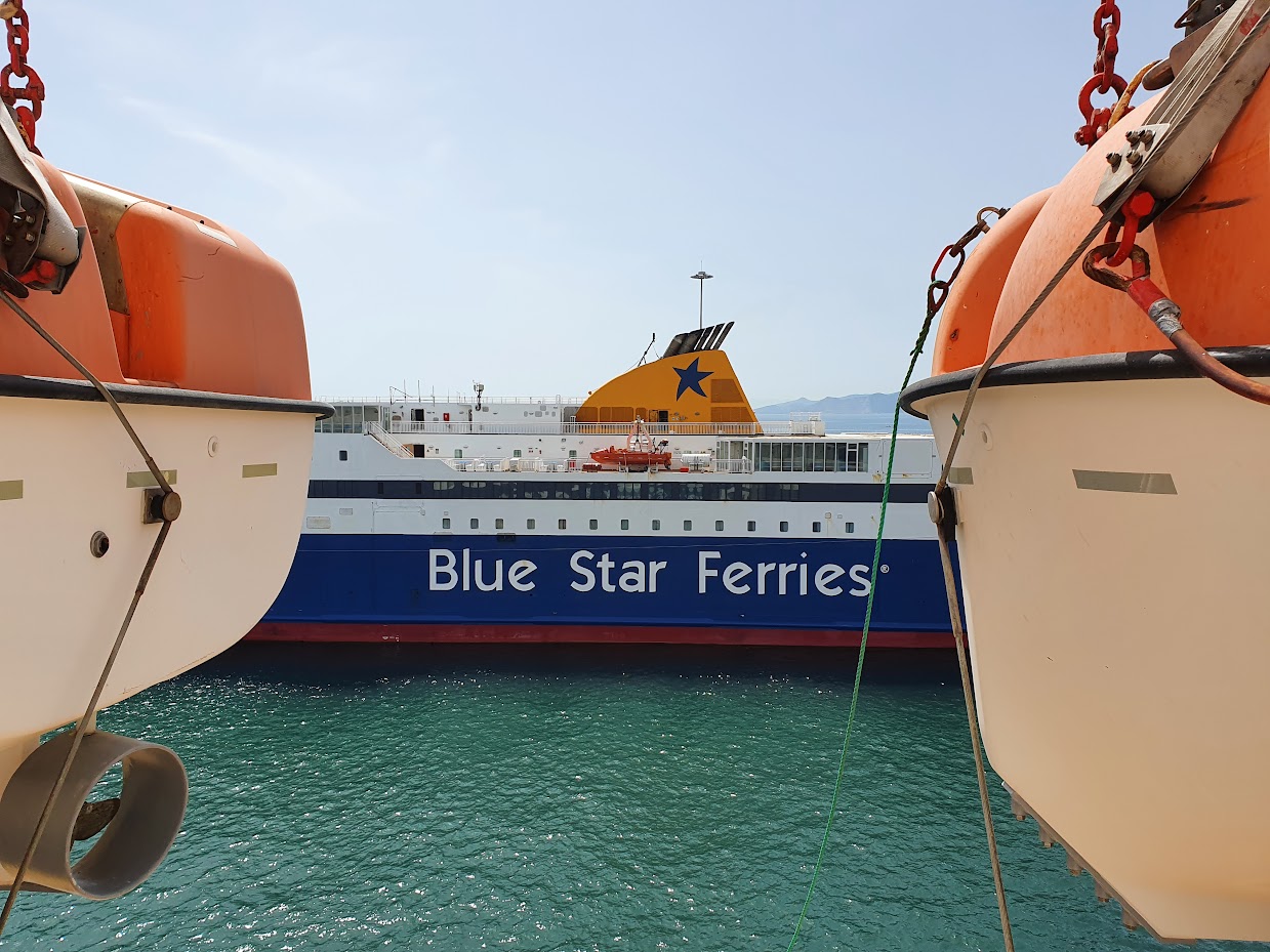 Blue Star Ferries in Piraeus Port Athens