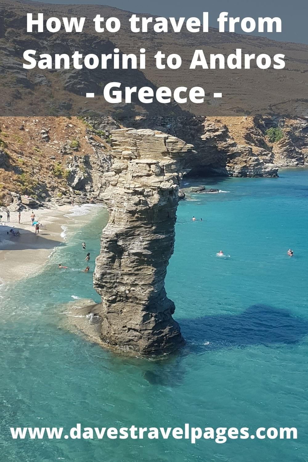 How to get to Andros island in Greece from Santorini by ferry