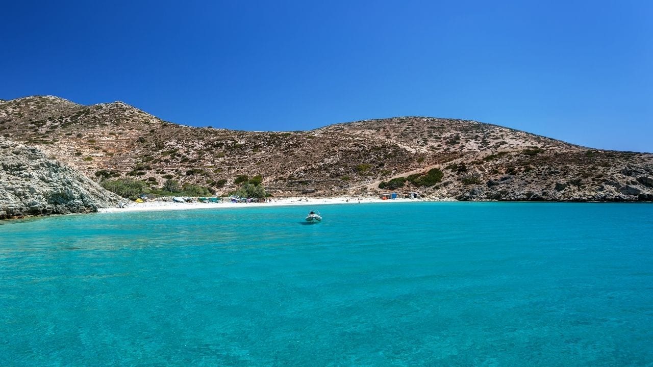 Traveling from Mykonos to Donoussa island in Greece