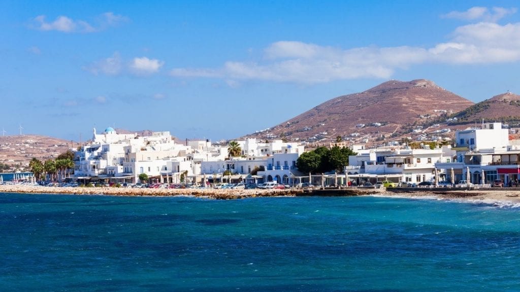Traveling from Santorini to Paros by ferry