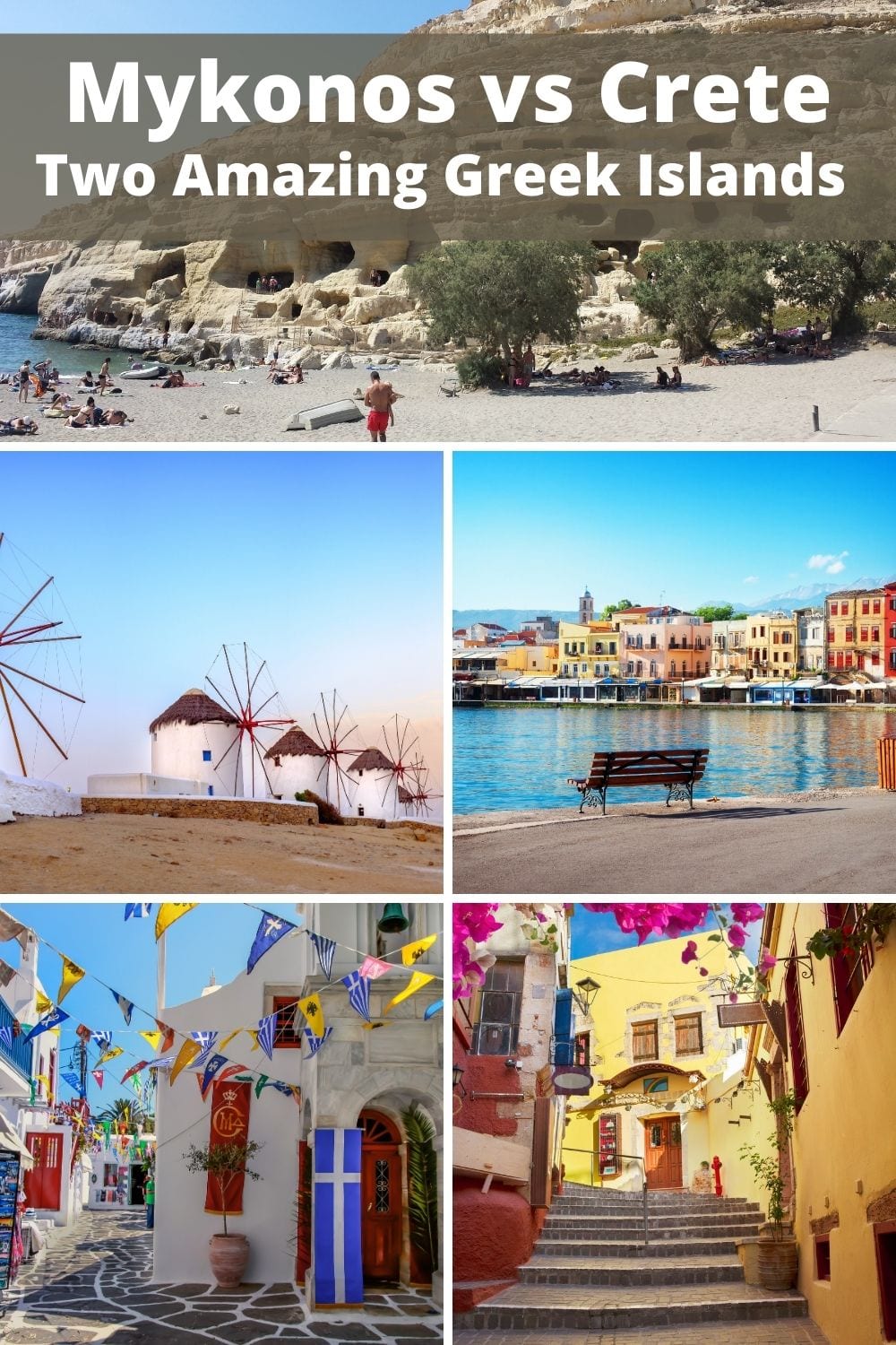Mykonos vs Crete - Two beautiful Greek islands compared