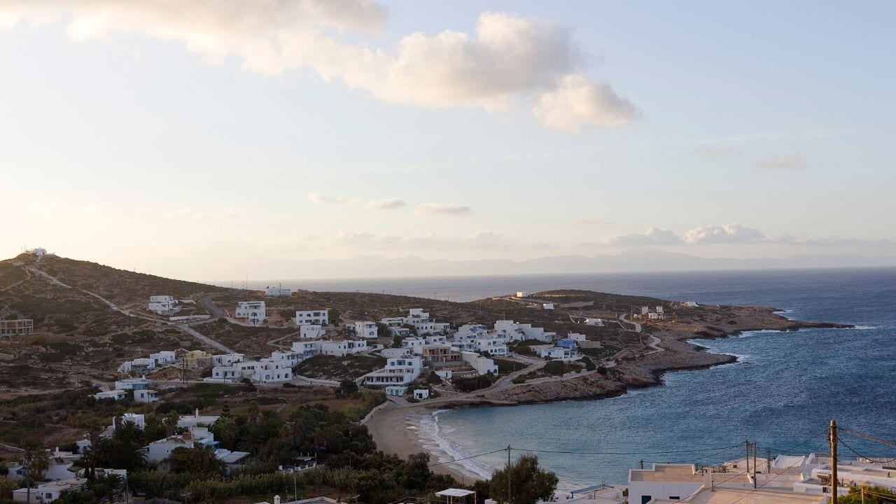 Traveling from Milos to Donoussa by ferry in Greece
