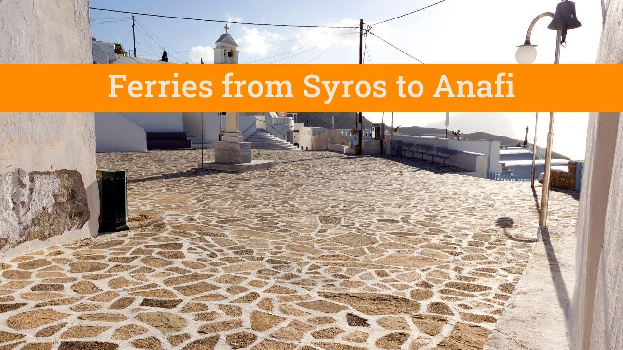 Taking the Syros to Anafi ferry in Greece
