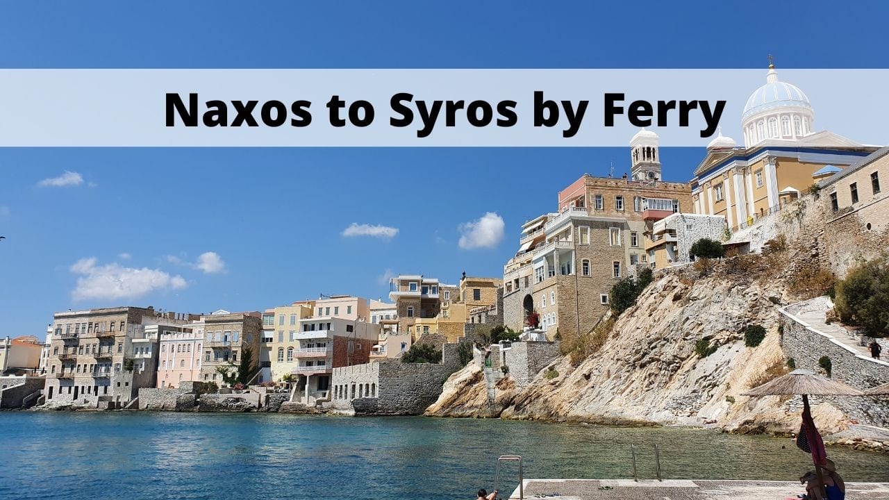 Traveling from Naxos to Syros by ferry