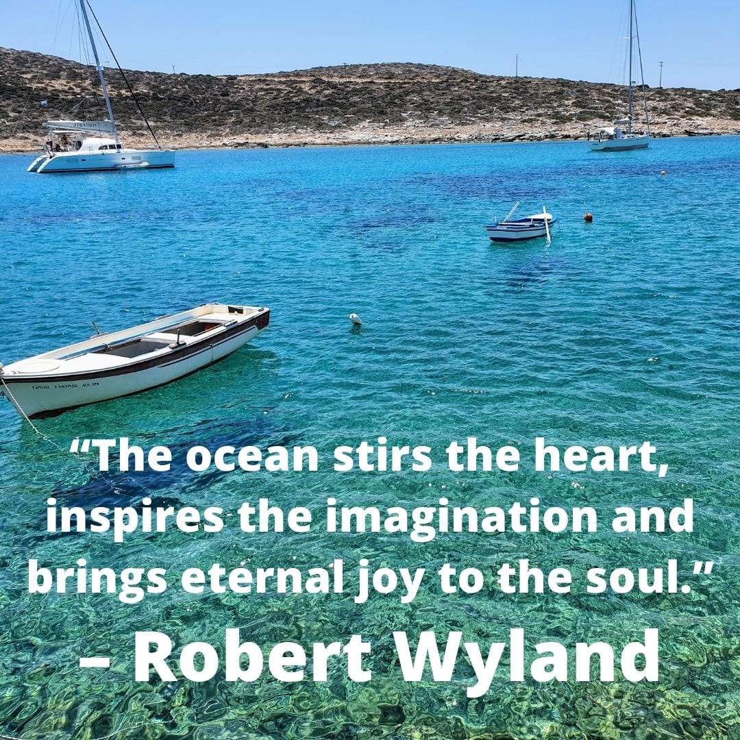 “The ocean stirs the heart, inspires the imagination and brings eternal joy to the soul.” – Robert Wyland