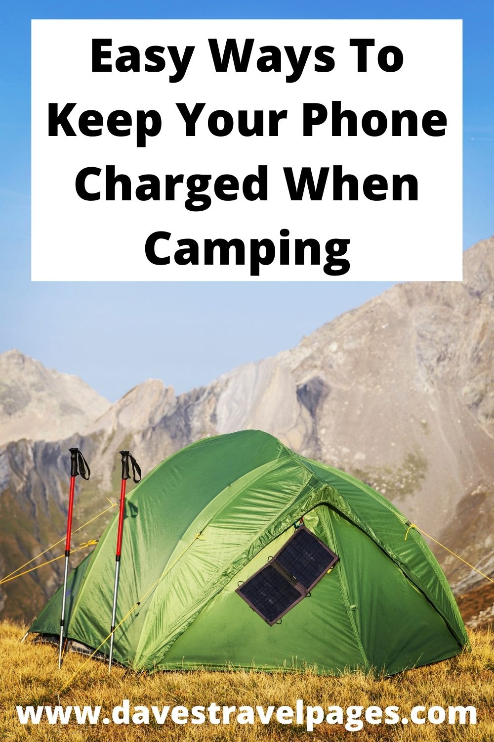 how to charge phone while camping