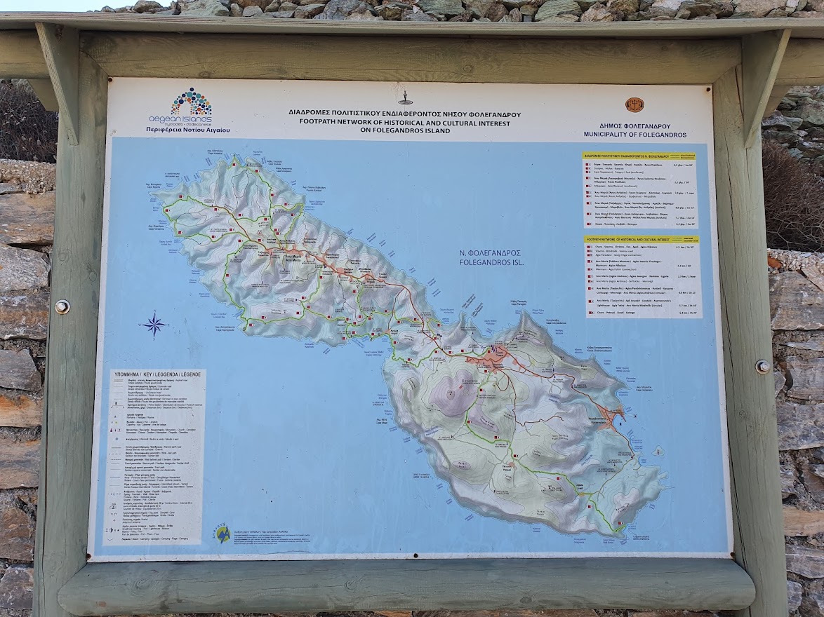 Map of Folegandros