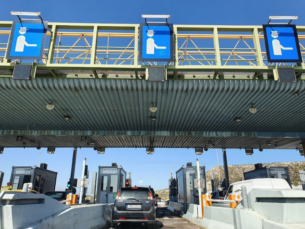 Using a toll road in Greece when driving from Athens to Patras port