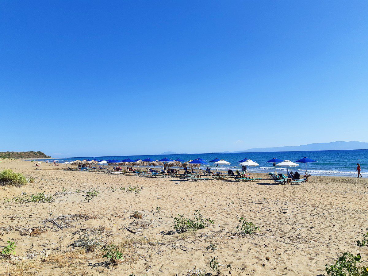 Mounda Beach in Kefalonia in Greece