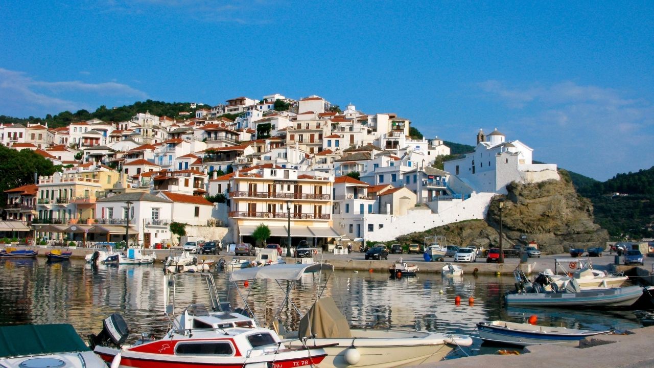 Skopelos in the Greek Sporades Islands