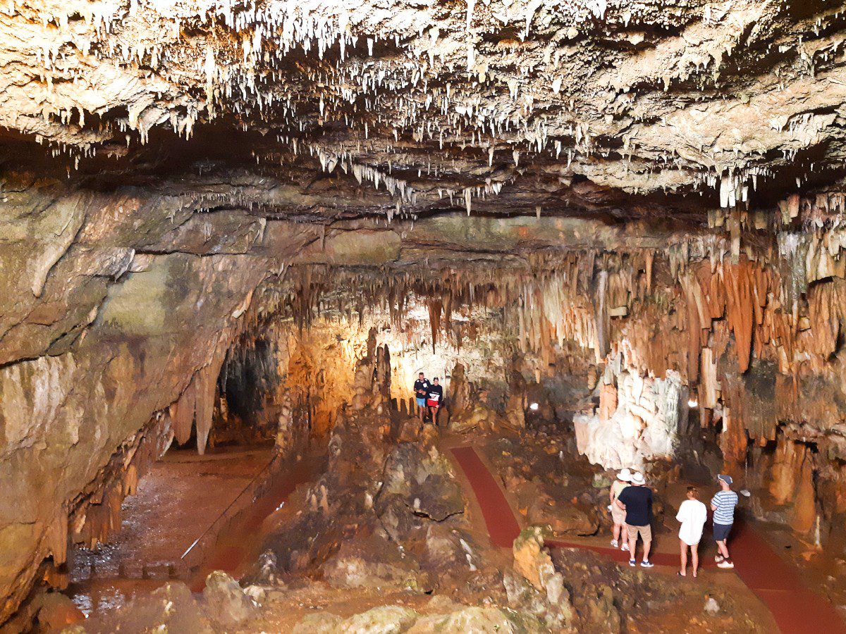 The impressive Drogarati Cave in Greece