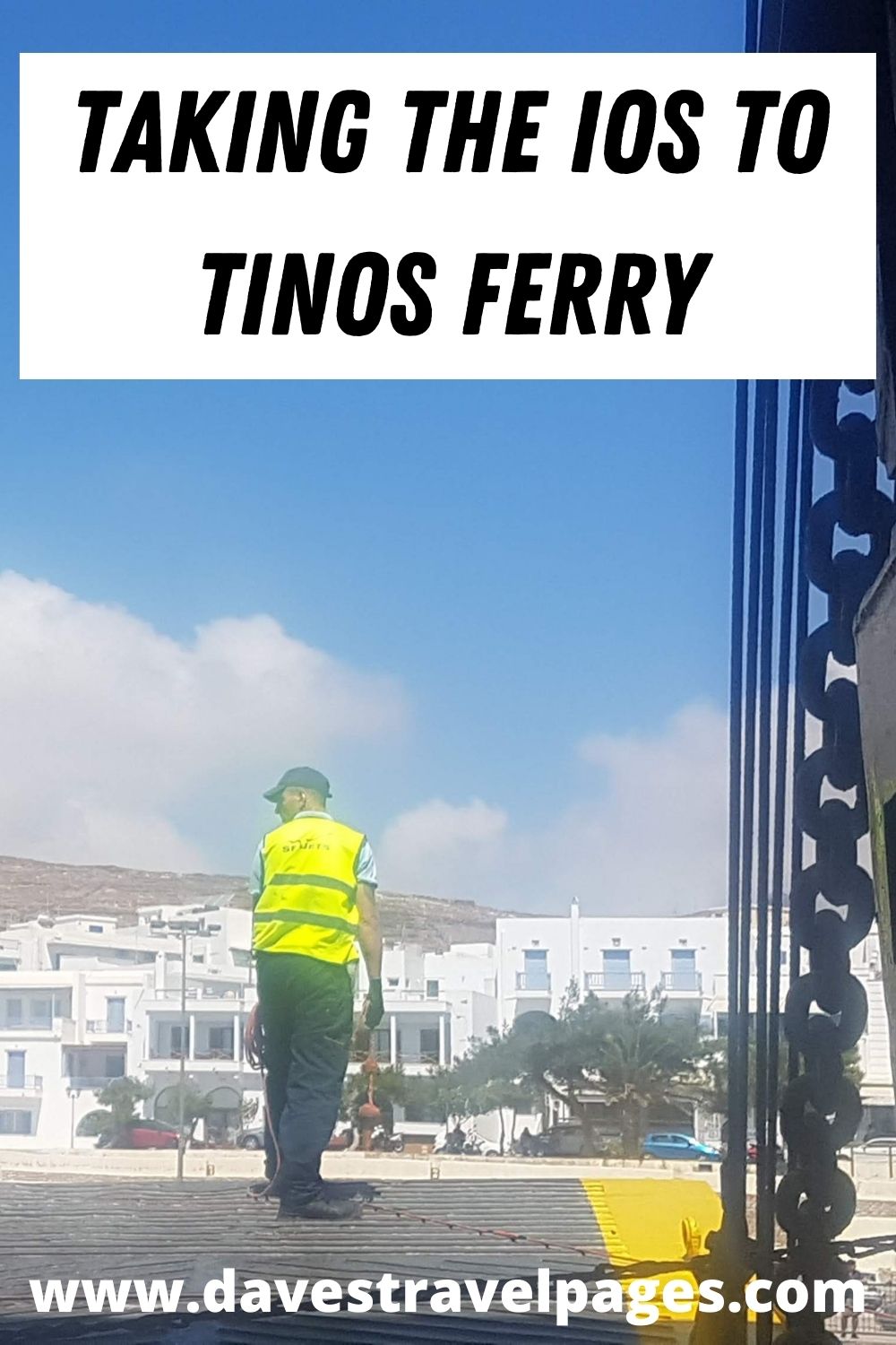 Taking the Ios to Tinos ferry in Greece