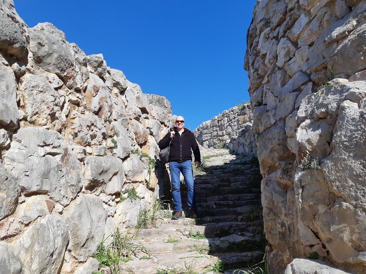 Dave Briggs from Dave's Travel Pages in Tiryns just outside of Nafplio, Greece