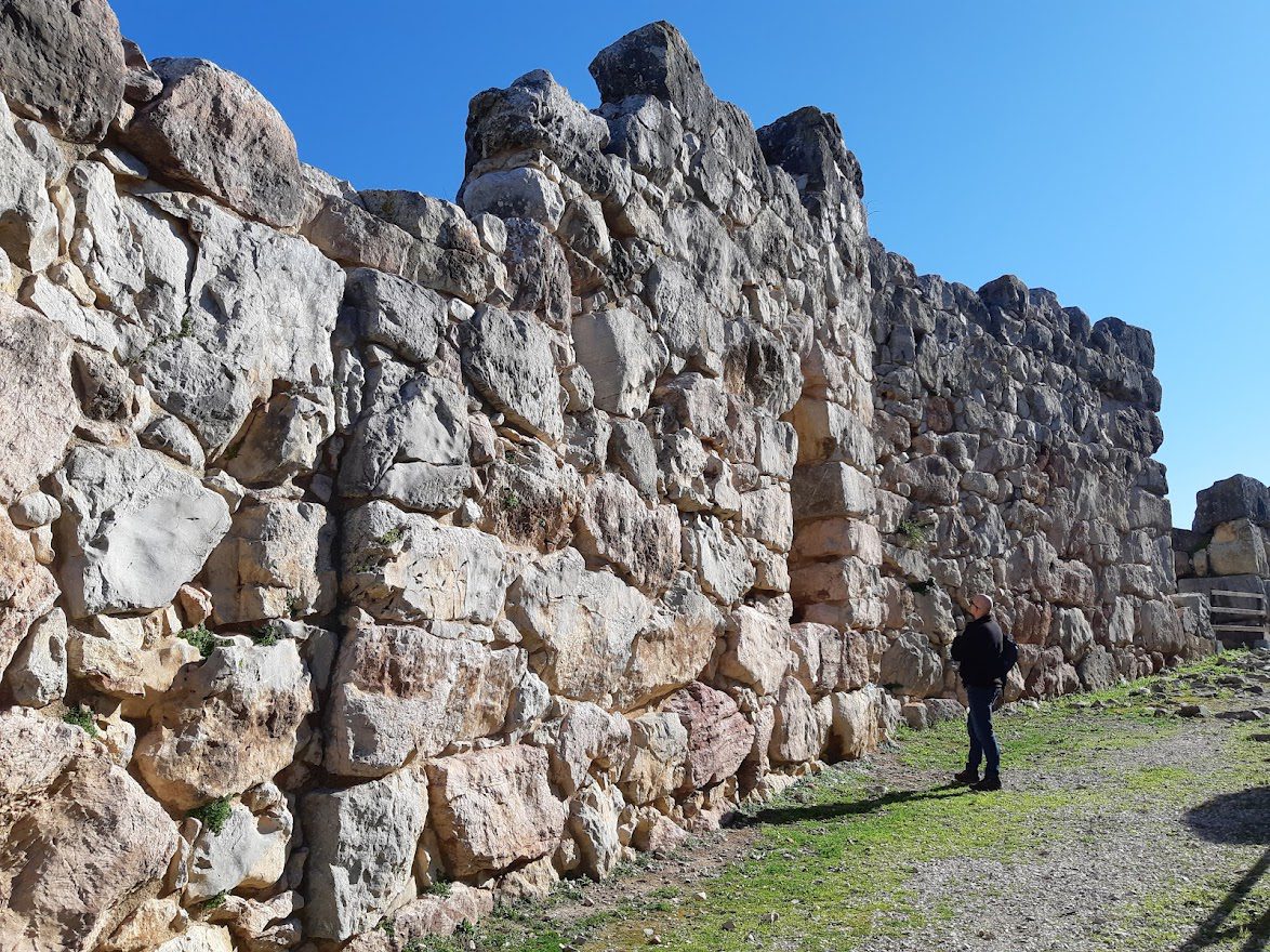 Visiting Tiryns to see the huge Cyclopean Walls is a must do when going to Nafplio in Greece