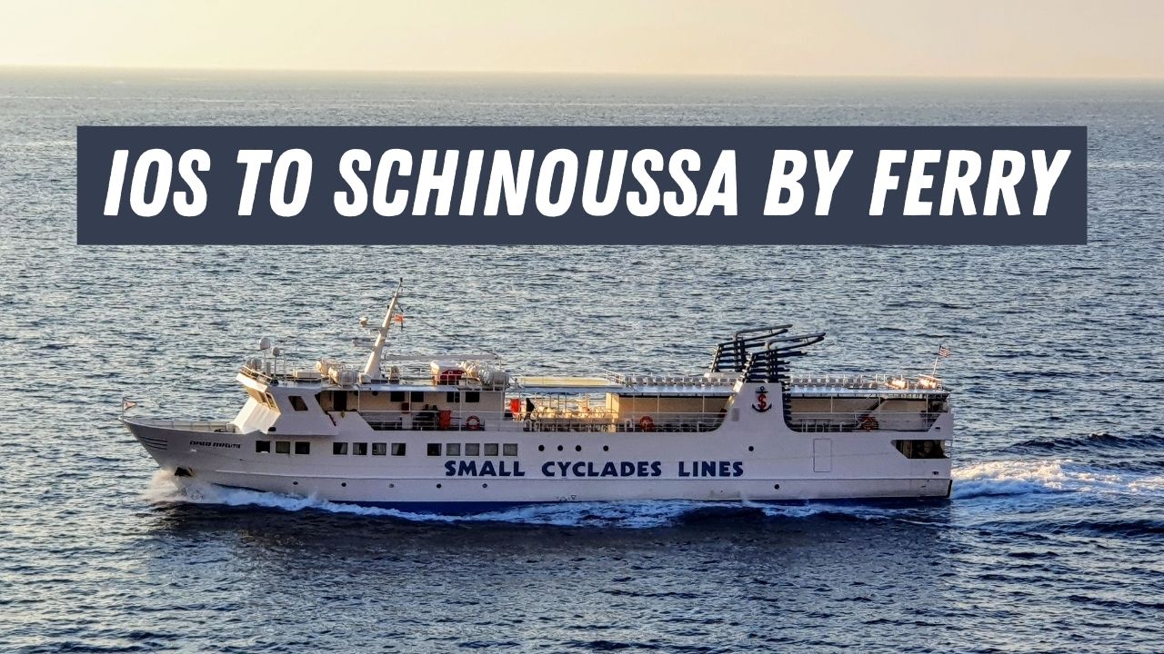 Best way to get from Ios to Schinoussa by ferry in Greece