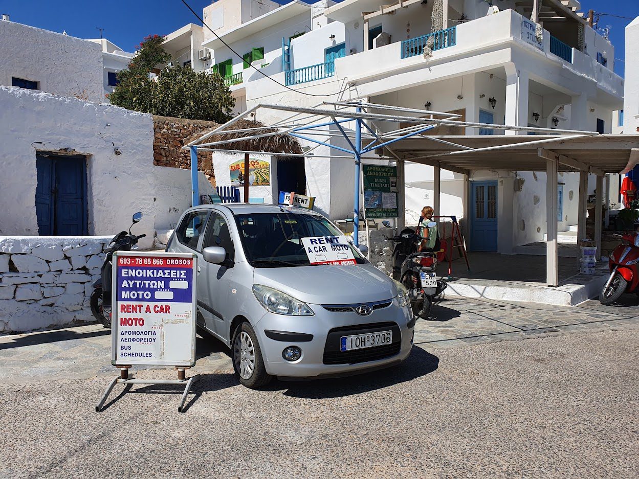 Car rental in Sikinos island in Greece