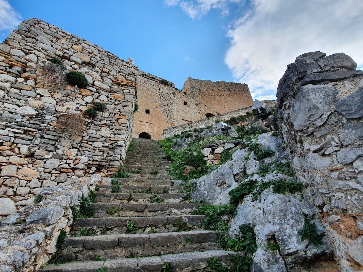 There's 901 stairs leading up to Palamidi castle in Nafplio