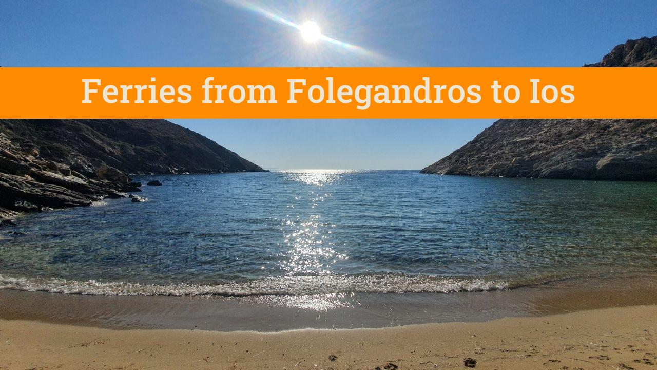 Traveling Folegandros to Ios by ferry in Greece