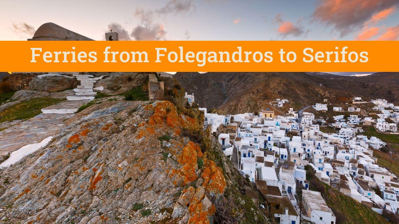 Bes way to get from Folegandros to Serifos