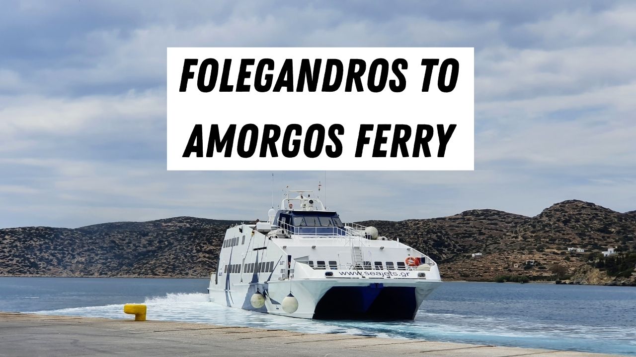 Traveling from Folegandros to Amorgos by ferry
