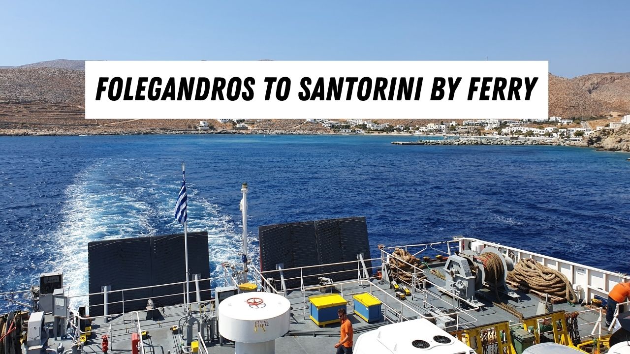 Best way to get from Folegandros to Santorini by ferry