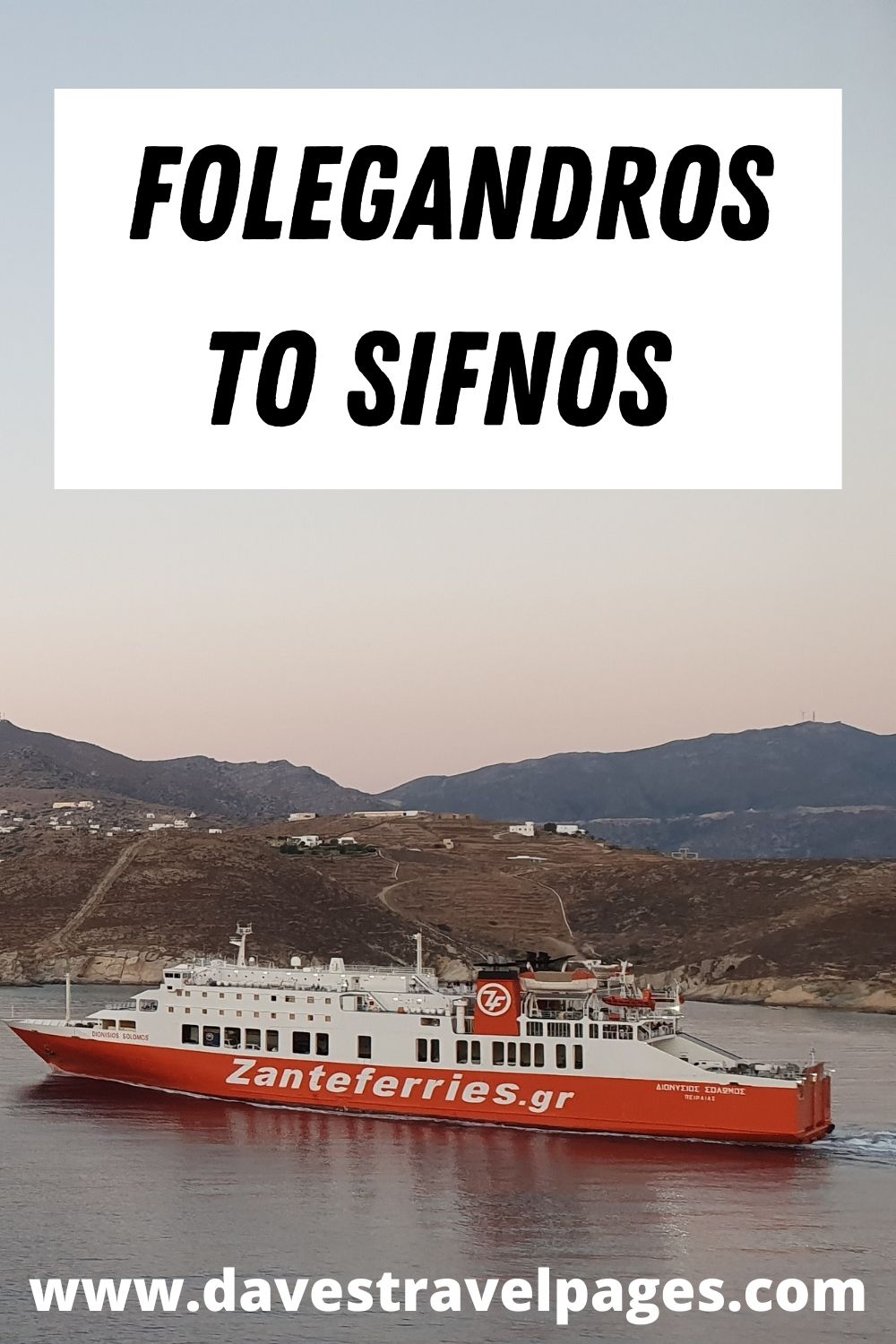Folegandros to Sifnos ferry guide