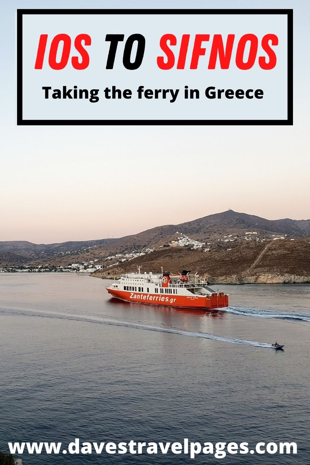 How to travel from Ios to Sifnos by ferry in Greece