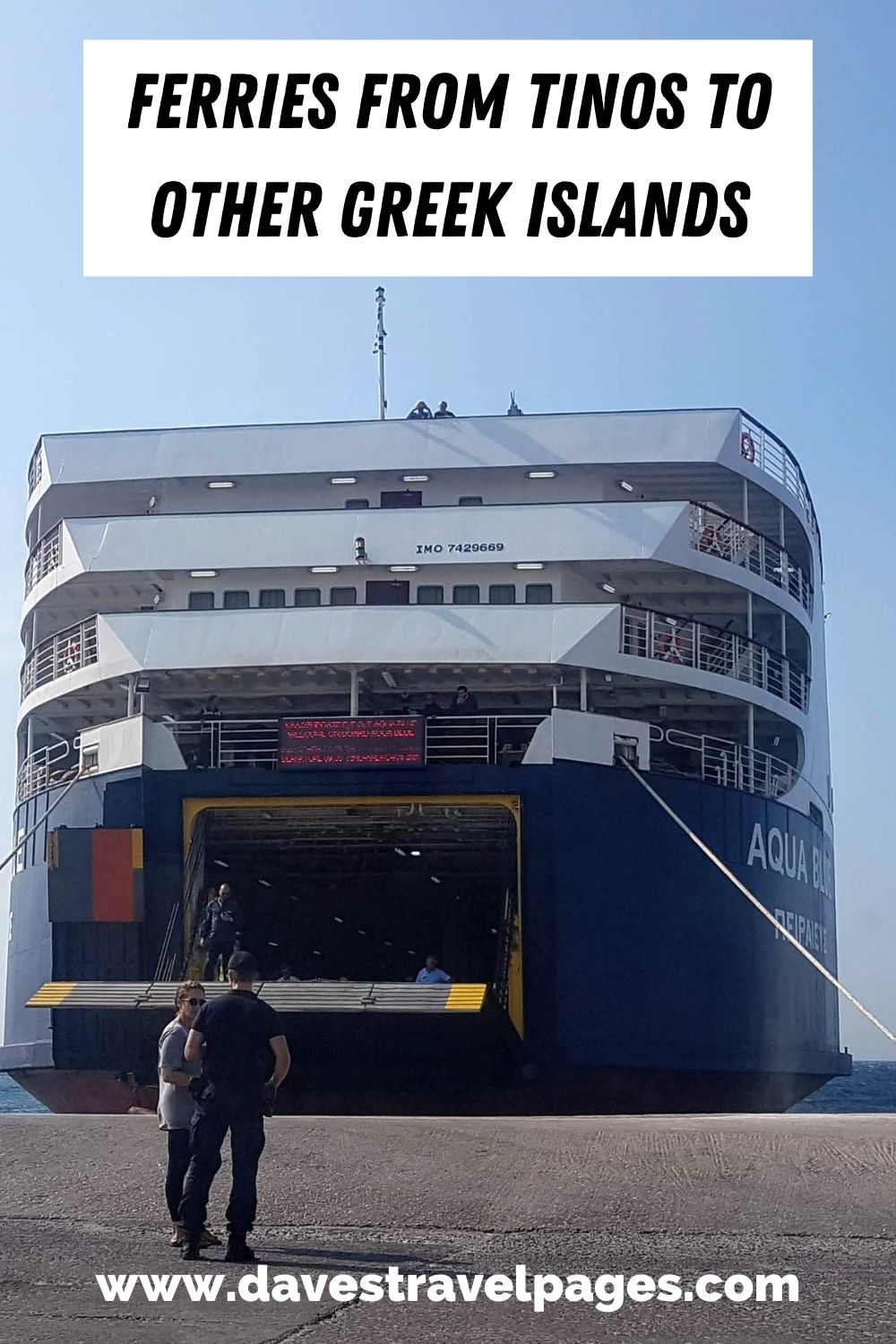 Taking ferries from Tinos to other Greek islands