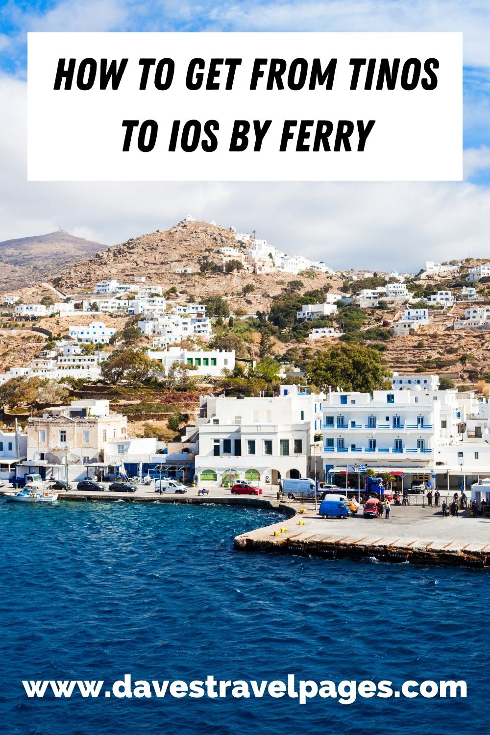 How to travel from Tinos to Ios by ferry