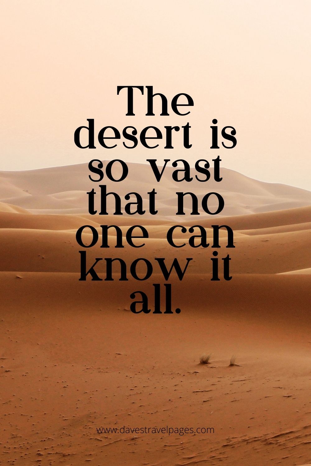 The desert is so vast caption