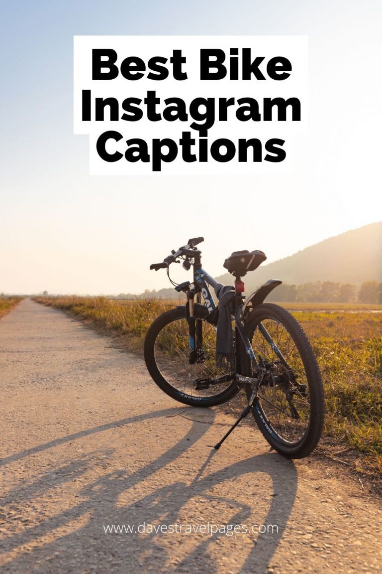 travel bike captions