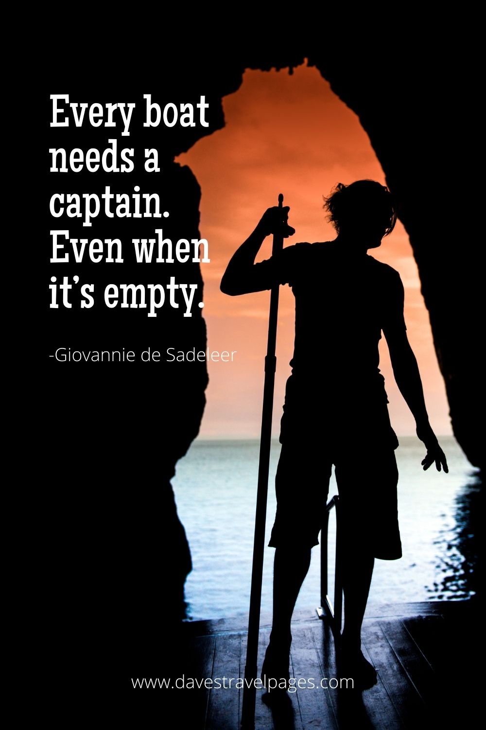 Every boat needs a captain. Even when it’s empty.