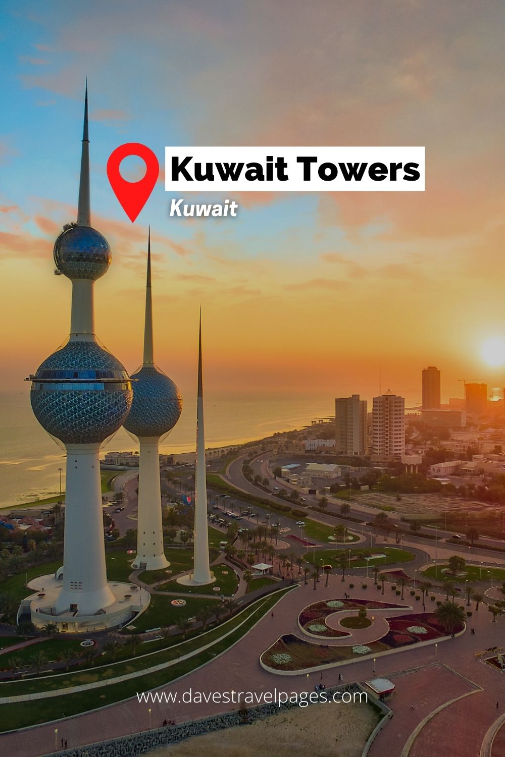 Kuwait Towers are a monumental landmark