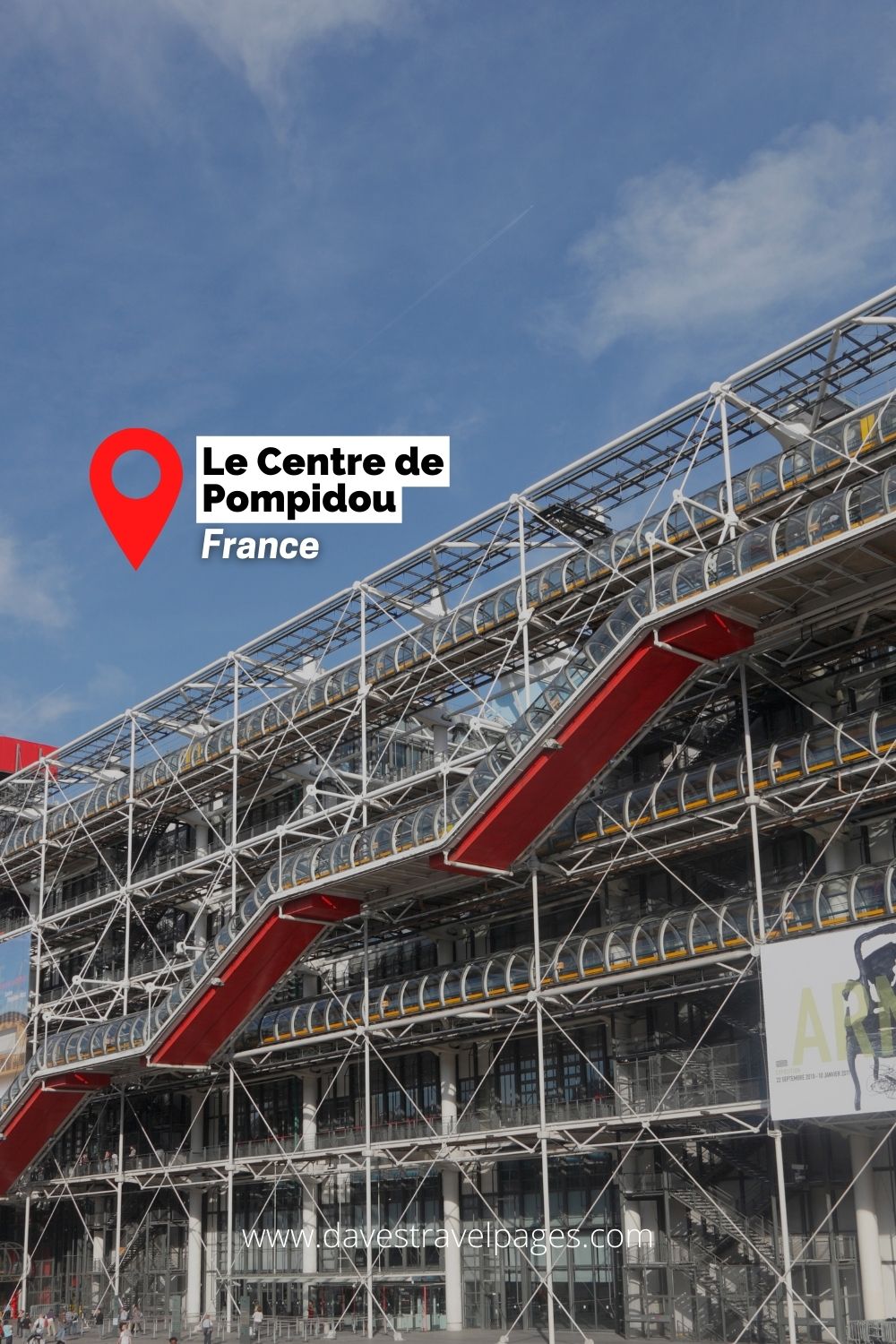 Le Centre de Pompidou - One of the most famous landmarks in Europe