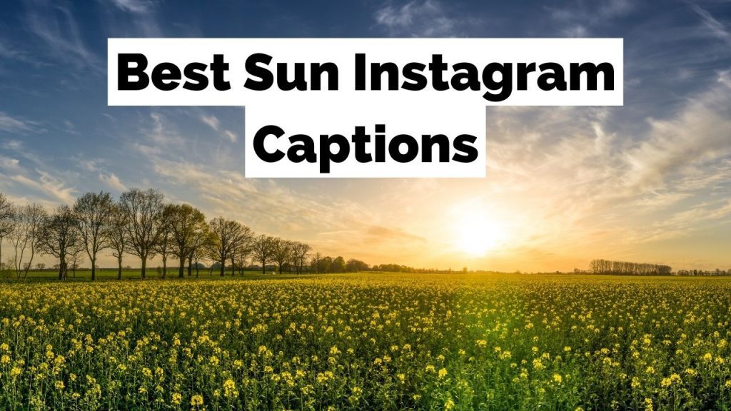 150 + Sunshine Captions For Instagram To Brighten Up Your Day!