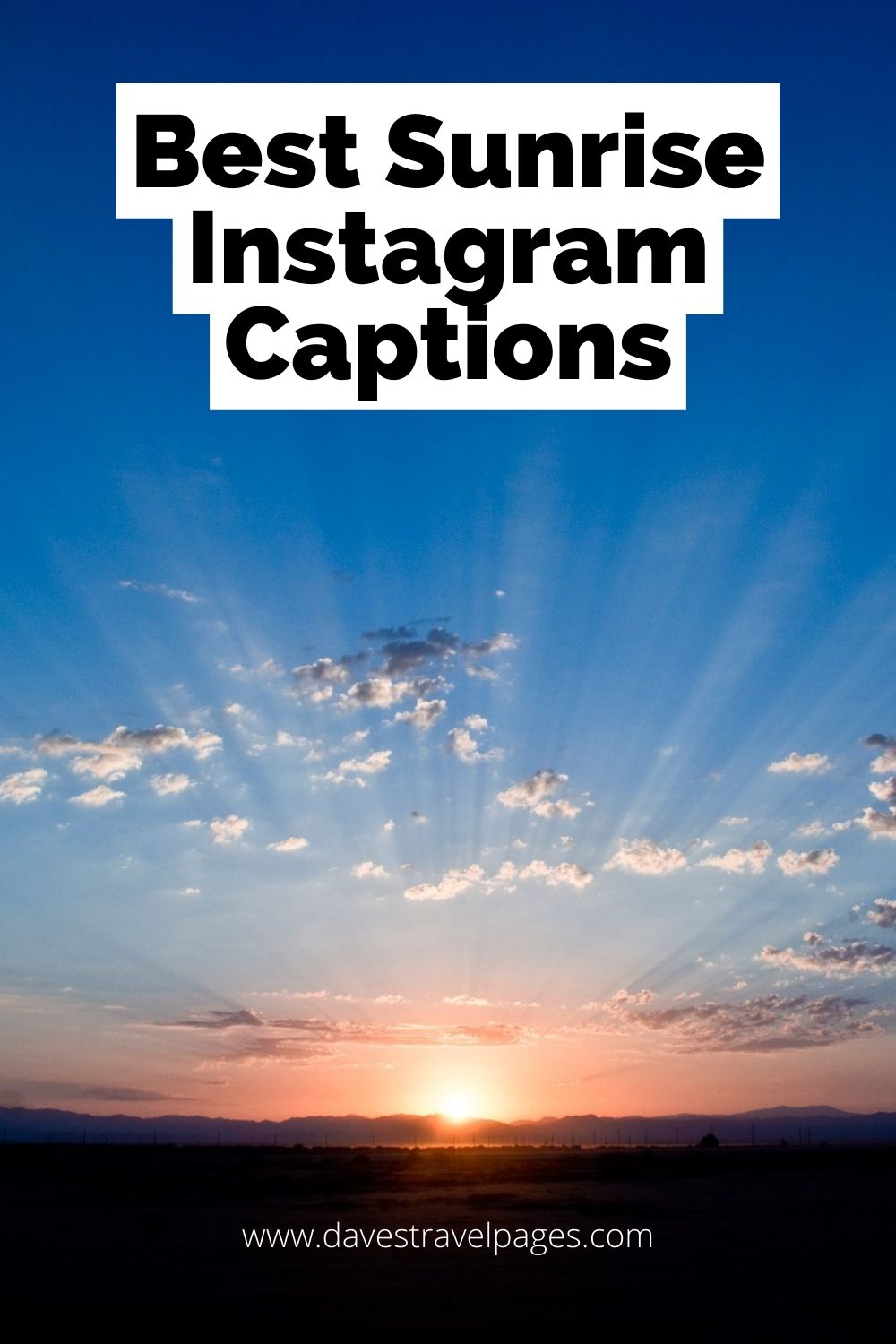 Instagram Captions About Sunrises