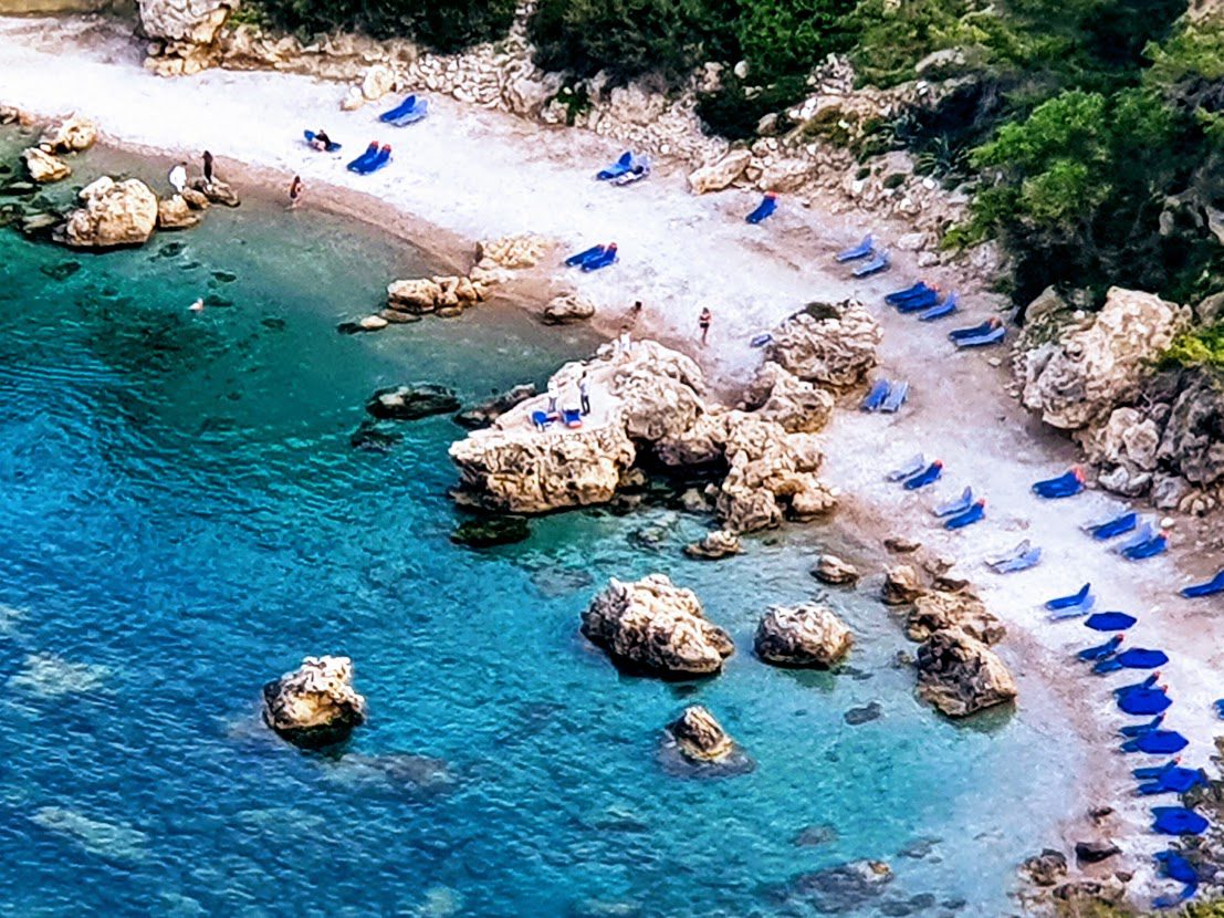 Anthony Quinn Bay as seen from above