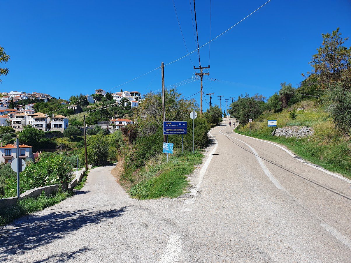 Hiking to Chora in Alonissos island Greece