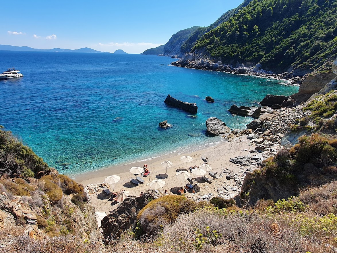 Agios Ioannis beach in Skopelos Greece