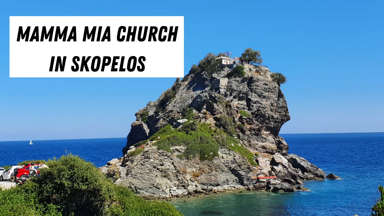 Mamma Mia church in Skopelos island, Greece