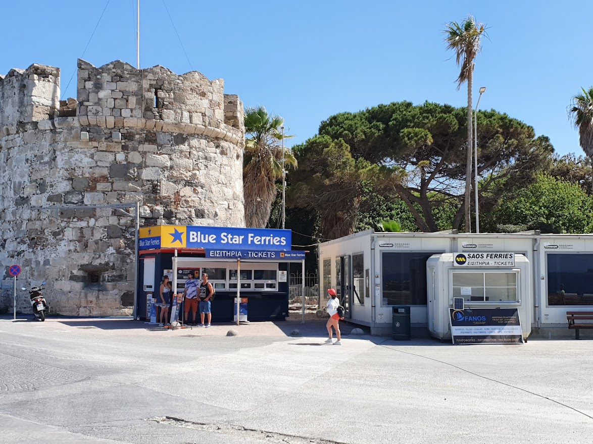 Kos Harbor Ferry Port Ticket Booths for Ferries