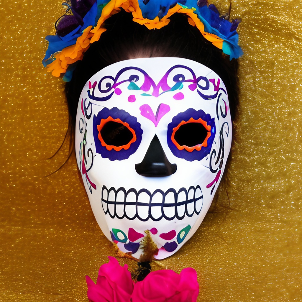 Mexico day of the dead mask